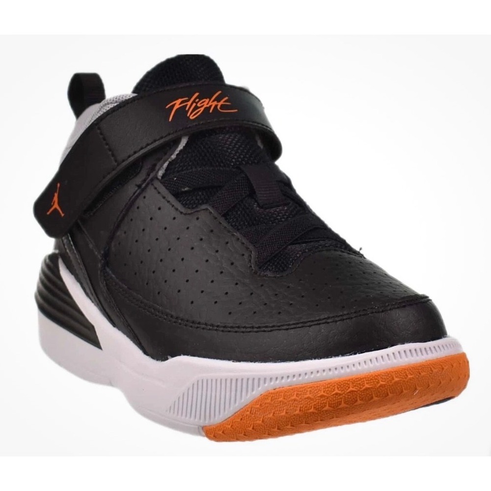 Jordan Max Aura 5 Kids Basketball Shoes Black Orange  Size 13.5C